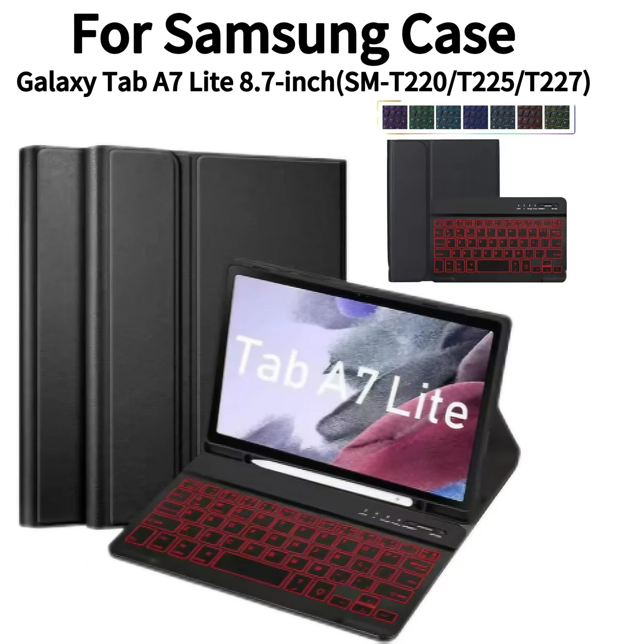 Чехол для планшета Samsung Galaxy Tab A7 Lite 8,7-дюймовый чехол, чехол-клавиатура для Samsung Galaxy Tab A7 Lite 8,7 дюйма SM-T220/T225/T227
Чехол для планшета Samsung Galaxy Tab A7 Lite 8,7-дюймовый чехол, чехол-клавиатура для Samsung Galaxy Tab A7 Lite 8,7 дюйма SM-T220/T225/T227