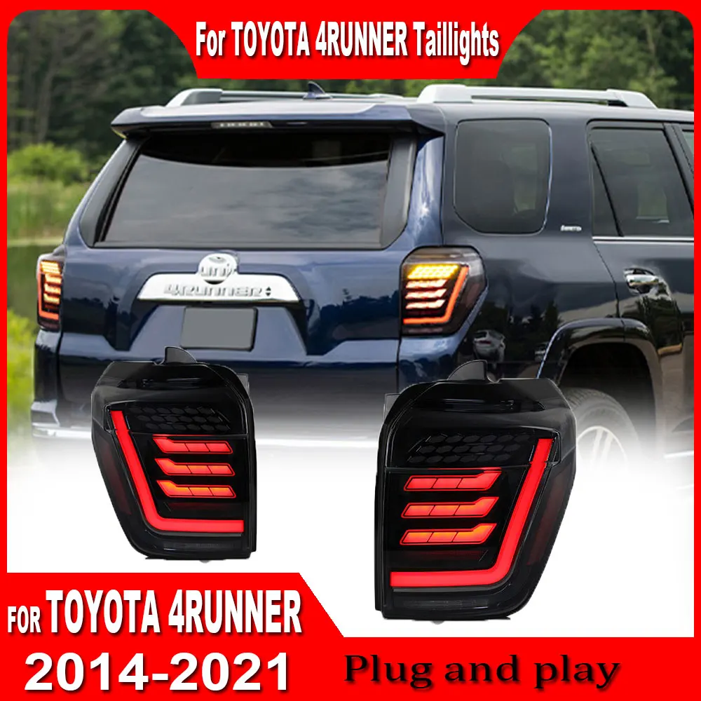 Автомобильный задний фонарь для Toyota 4Runner 2014-2021, полностью светодиодные автомобильные задние фонари, модные модифицированные стоп-сигналы DRL, аксессуары для пары
Автомобильный задний фонарь для Toyota 4Runner 2014-2021, полностью светодиодные автомобильные задние фонари, модные модифицированные стоп-сигналы DRL, аксессуары для пары