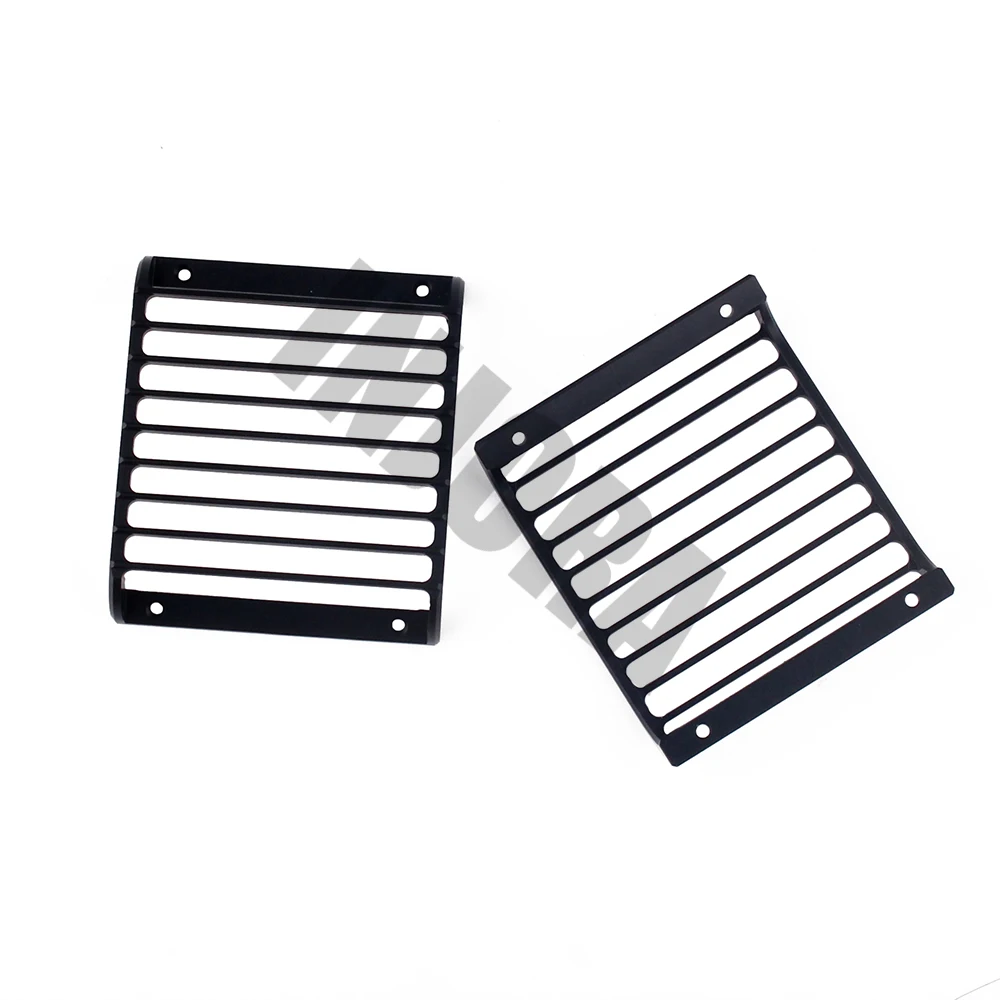 2Pcs Metal Black LED Light Guard Grille Headlight Cover for 1/10 RC Crawler Car TRX-4 Part
2Pcs Metal Black LED Light Guard Grille Headlight Cover for 1/10 RC Crawler Car TRX-4 Part
