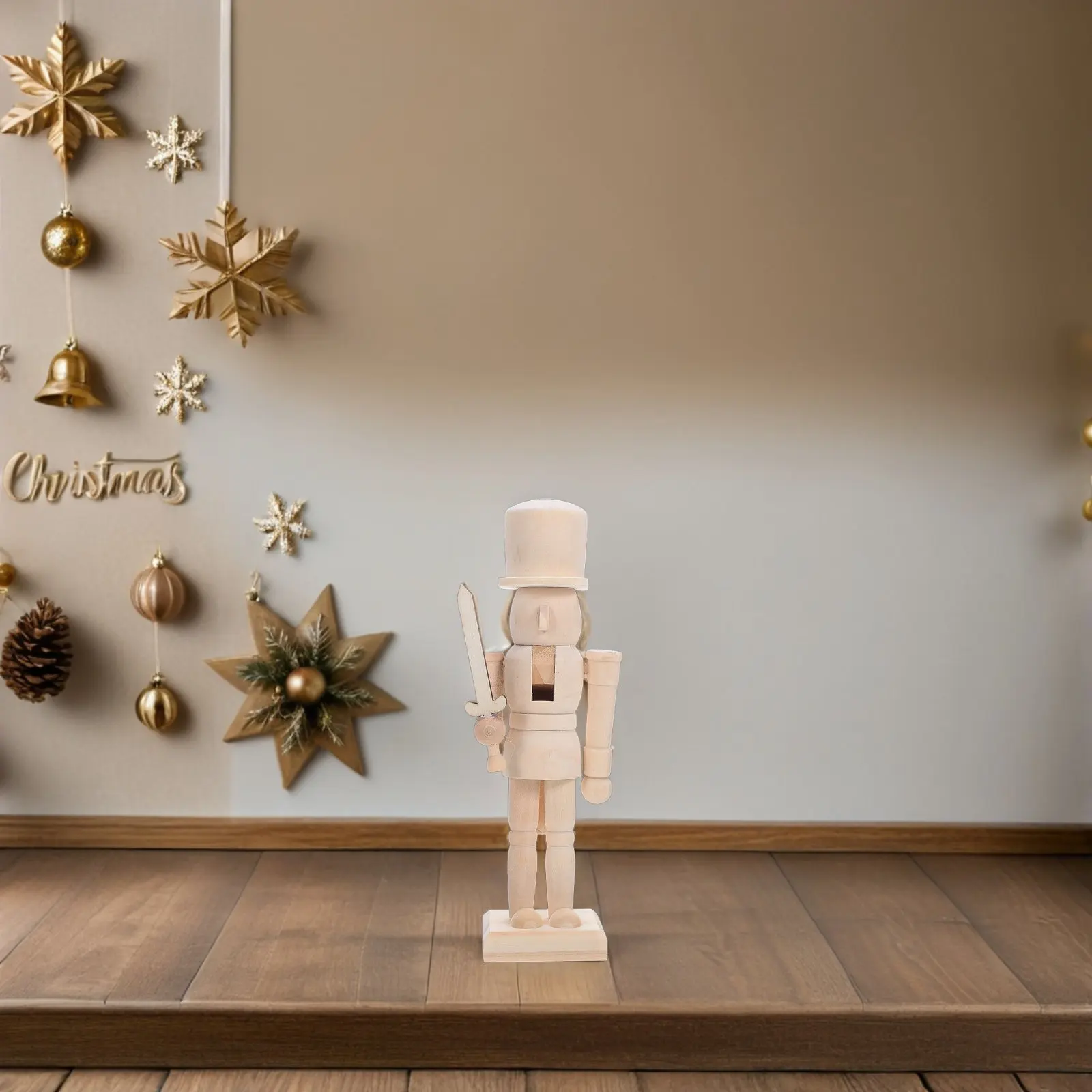 Unfinished Solid Hardwood DIY Nutcracker Soldier Craft Kit Smooth Sanded Blank Wooden Ornament for Painting Decorating Home
Unfinished Solid Hardwood DIY Nutcracker Soldier Craft Kit Smooth Sanded Blank Wooden Ornament for Painting Decorating Home