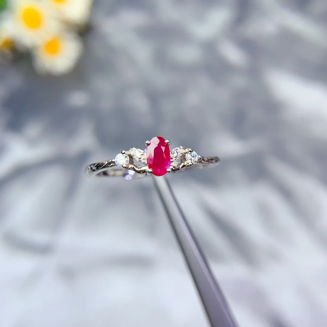 Stunning Designer Natural Ruby Ring Gleaming S925 Sterling Silver A Luxurious Elegant and Timeless Fashion Jewelry Gift
Stunning Designer Natural Ruby Ring Gleaming S925 Sterling Silver A Luxurious Elegant and Timeless Fashion Jewelry Gift