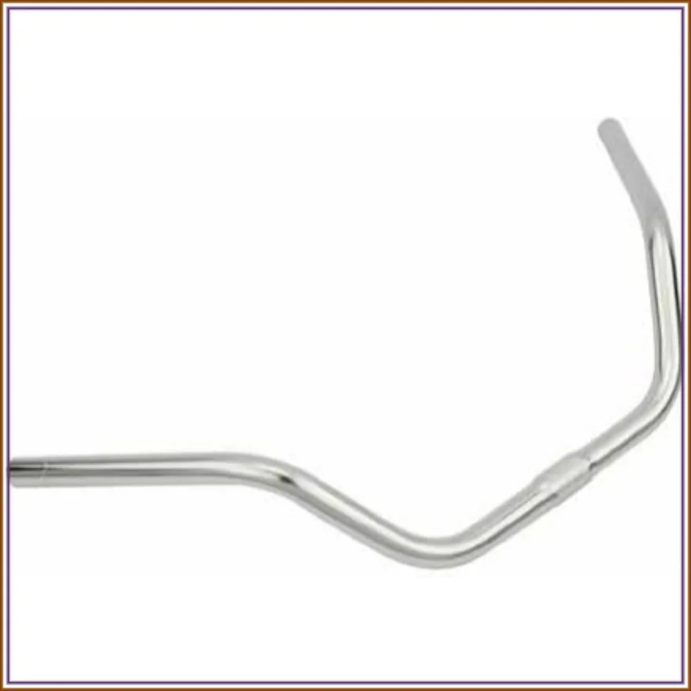 Beach Cruiser Handlebar 25.4mm, 1" Clamp, 24" Wide, 5" Rise, Steel, Chrome/Black
Beach Cruiser Handlebar 25.4mm, 1" Clamp, 24" Wide, 5" Rise, Steel, Chrome/Black
