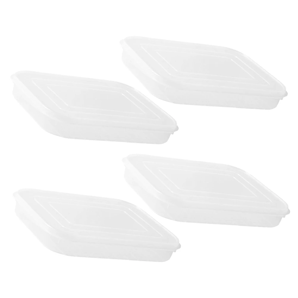 4Pcs Food Preservation Boxes Reusable Airtight Refrigerator Containers Bacon Seafood Keeper Fresh Storage Organizer Stackable
4Pcs Food Preservation Boxes Reusable Airtight Refrigerator Containers Bacon Seafood Keeper Fresh Storage Organizer Stackable