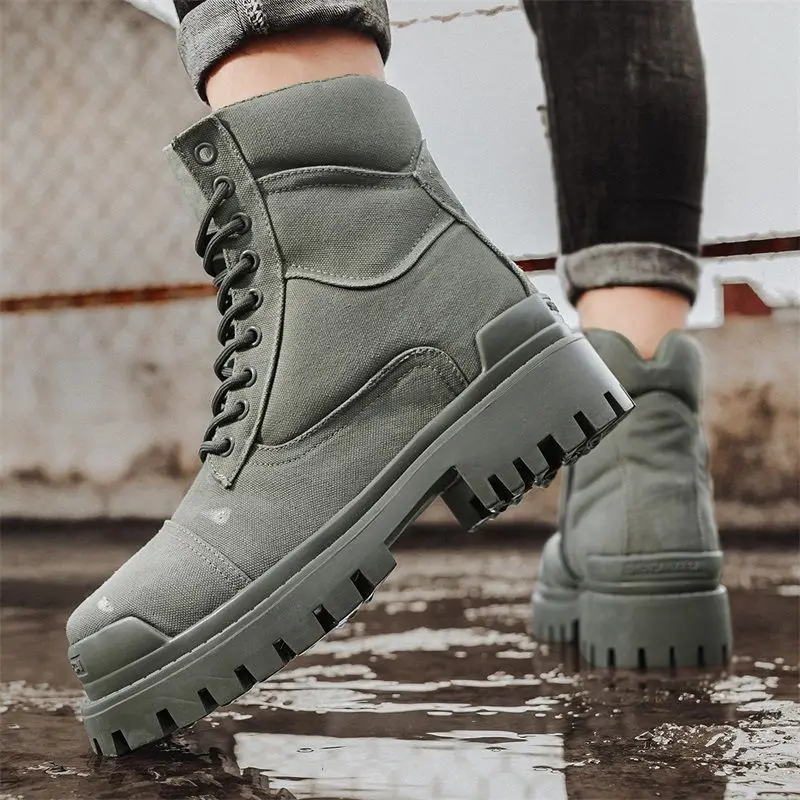 2025 New Men's Hiking Shoes Anti-slip Shoes Side Zipper Canvas Tool Vintage Wasteland Wind Thick Sole Biker Boots
2025 New Men's Hiking Shoes Anti-slip Shoes Side Zipper Canvas Tool Vintage Wasteland Wind Thick Sole Biker Boots