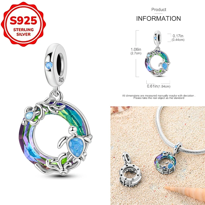HOT Charms 925 Sterling Silver Blue Parent Sea Baby Sea Turtles Pendant Beads Womens Original 925 Bracelets DIY Jewelry Gifts
HOT Charms 925 Sterling Silver Blue Parent Sea Baby Sea Turtles Pendant Beads Womens Original 925 Bracelets DIY Jewelry Gifts