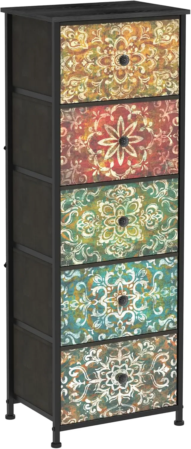 Modern Dresser Fabric 5 Drawer Storage for Bedroom for Living Room for Small Space Mandala
Modern Dresser Fabric 5 Drawer Storage for Bedroom for Living Room for Small Space Mandala