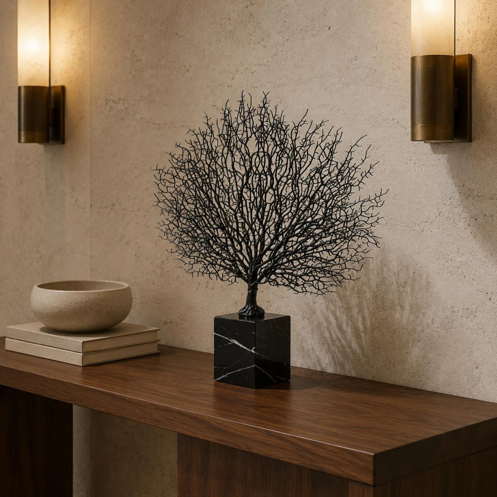 Marble Coral Statue No Maintenance Branch Coral Decor Creative Design Black Finish for Entryway, Model Room
Marble Coral Statue No Maintenance Branch Coral Decor Creative Design Black Finish for Entryway, Model Room