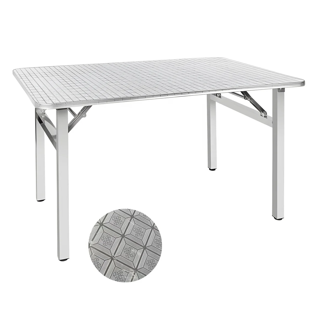 Modern Design Portable Stainless Steel Folding Dinner Table for Indoor Outdoor for Restaurant Hotel Kitchen for Camping Dinning
Modern Design Portable Stainless Steel Folding Dinner Table for Indoor Outdoor for Restaurant Hotel Kitchen for Camping Dinning