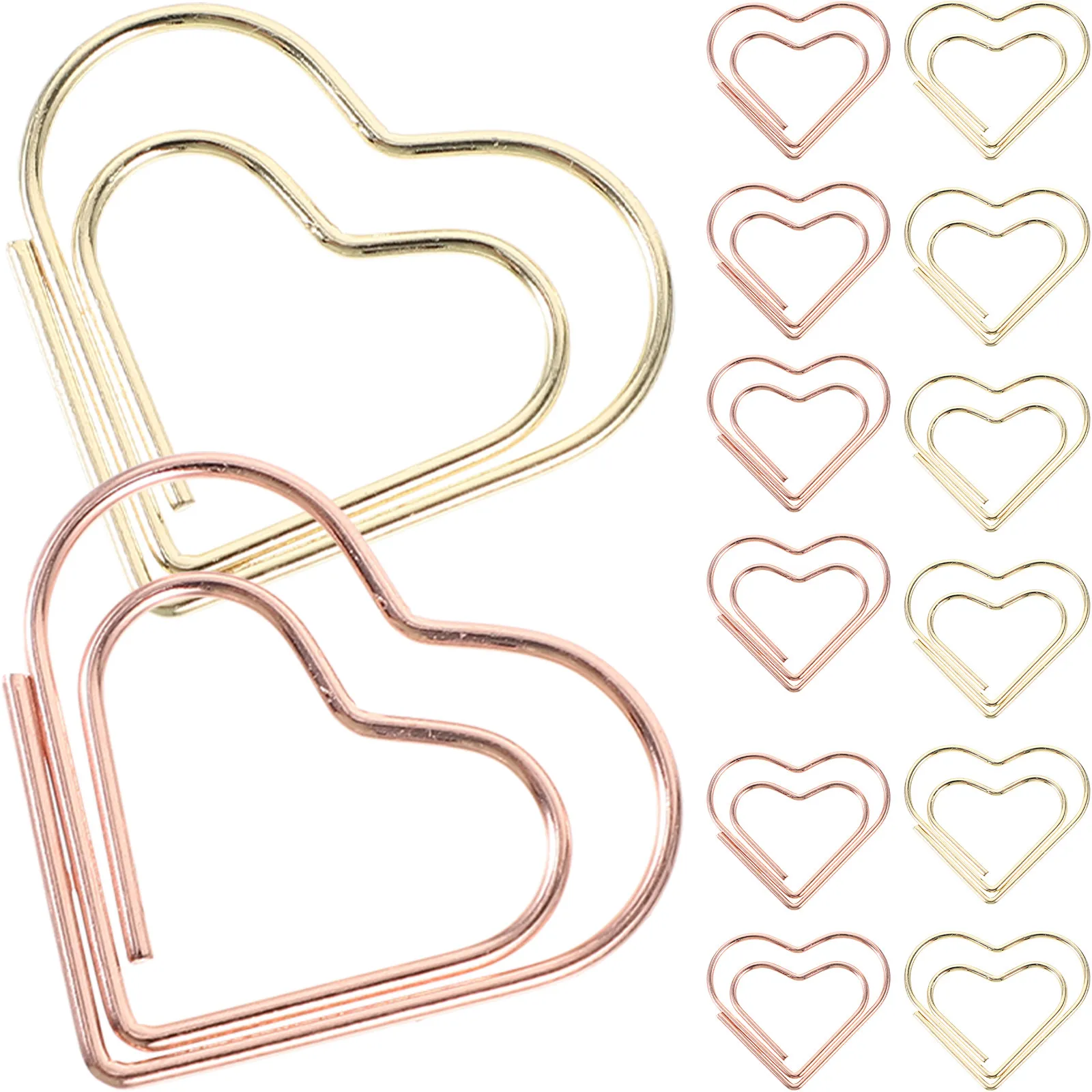 24Pcs Small Heart Paper Clips Premium Metal Paperclips Decorative Creative Shaped Clamps for Office School Home Use File
24Pcs Small Heart Paper Clips Premium Metal Paperclips Decorative Creative Shaped Clamps for Office School Home Use File