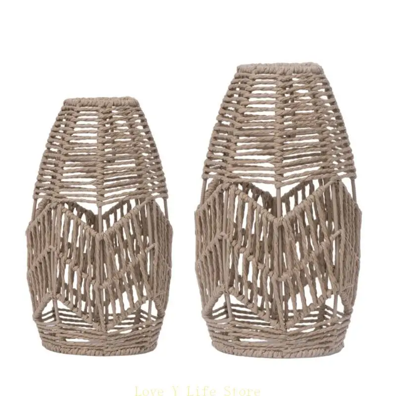 L74C Imitation Rattan Lampshade Ceiling Pendant Lamp Shade Covers Hand Weaved Chandelier Lampshade for Dining Room Restaurant
L74C Imitation Rattan Lampshade Ceiling Pendant Lamp Shade Covers Hand Weaved Chandelier Lampshade for Dining Room Restaurant