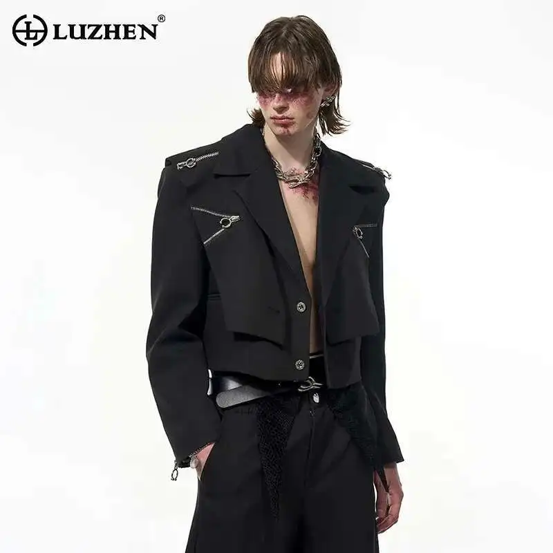 LUZHEN Luxury Zipper Decorate Personalized Patchwork Design Short Blazer Coat Men's Stylish Original Streetwear Clothes LZ9517
LUZHEN Luxury Zipper Decorate Personalized Patchwork Design Short Blazer Coat Men's Stylish Original Streetwear Clothes LZ9517