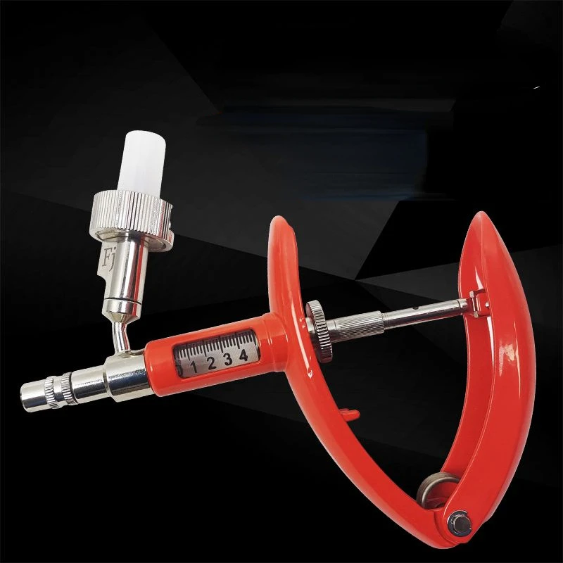 Continuous syringe, all metal vaccine for animal use, injection gun type adjustable vaccine injector
Continuous syringe, all metal vaccine for animal use, injection gun type adjustable vaccine injector