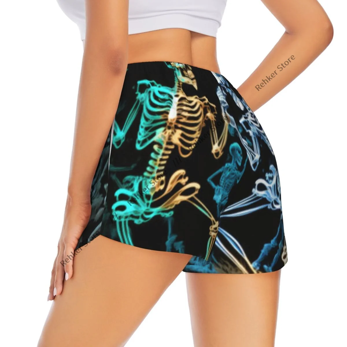 Женские спортивные шорты для танцев, скелетов с принтом для бега, йоги, фитнеса, быстросохнущие тренировки по бадминтону с карманом
Женские спортивные шорты для танцев, скелетов с принтом для бега, йоги, фитнеса, быстросохнущие тренировки по бадминтону с карманом