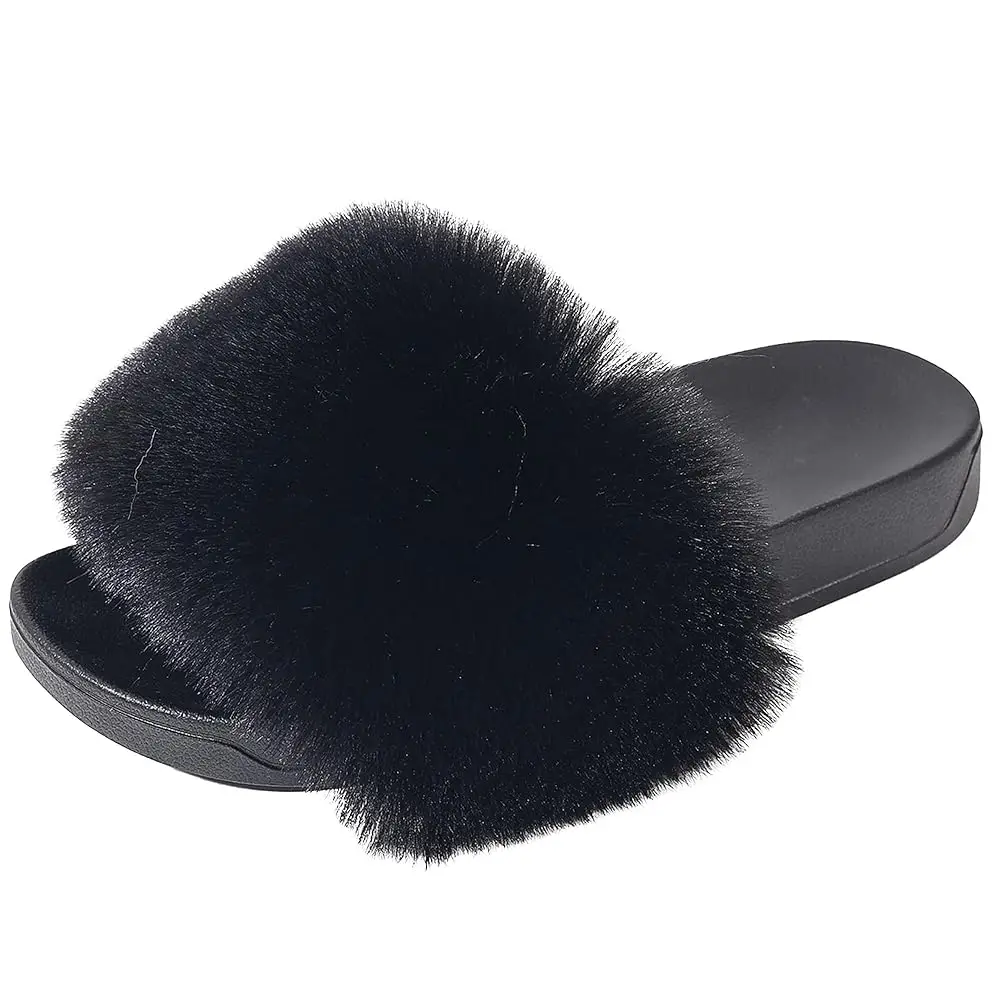 Women's Faux Fur Slippers,Open Toe Sandals,Indoor and Outdoor Non-slip Slippers,Furry Slippers Fur Slippers
Women's Faux Fur Slippers,Open Toe Sandals,Indoor and Outdoor Non-slip Slippers,Furry Slippers Fur Slippers