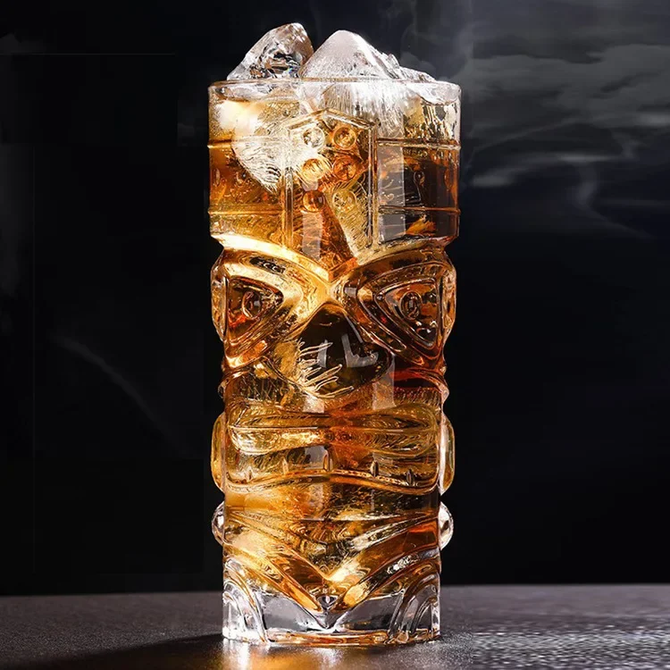 Crystal glass large bar tiki cup tiki Hawaiian cocktail cup grimace high value water cup 
Crystal glass large bar tiki cup tiki Hawaiian cocktail cup grimace high value water cup