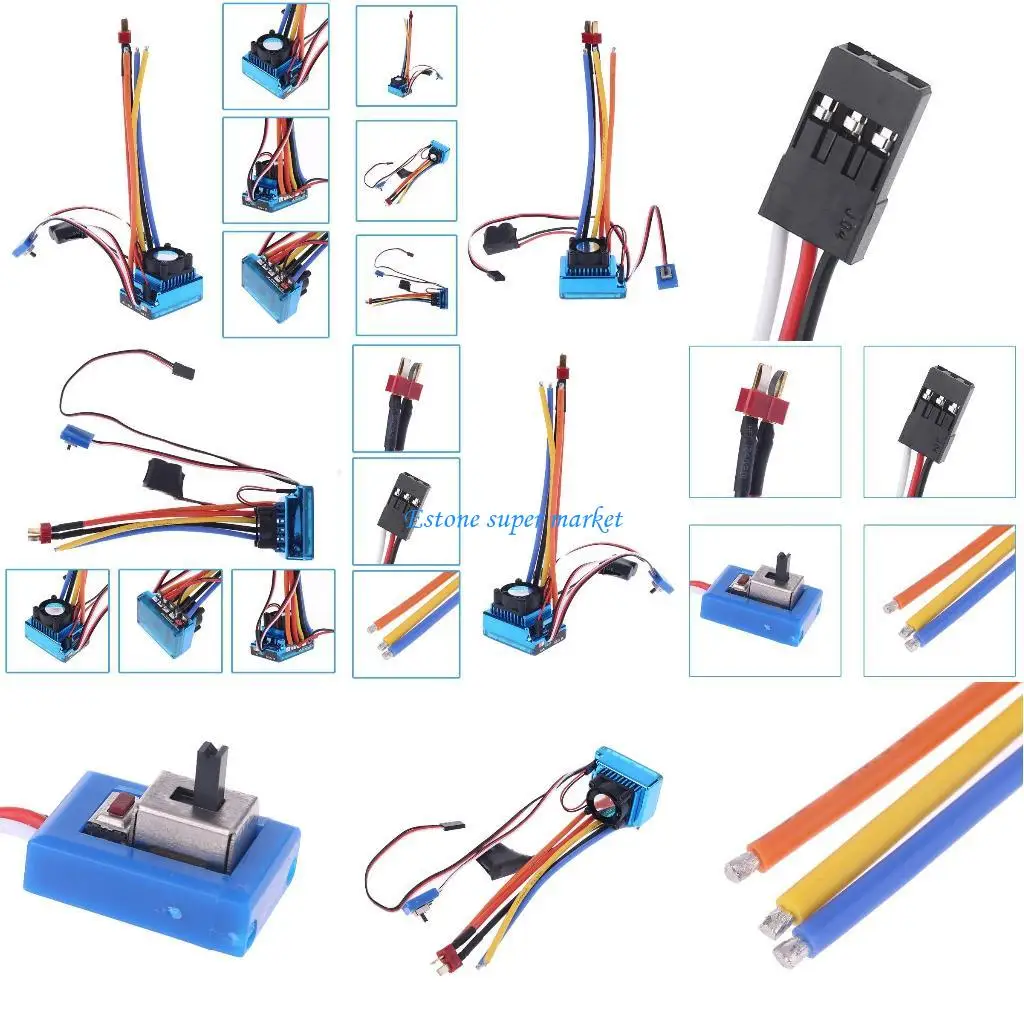 090B 6.3x2.36x1.97" Brushless ESC Upgrade Tools Accessory Model Car Kits Durable Supp
090B 6.3x2.36x1.97" Brushless ESC Upgrade Tools Accessory Model Car Kits Durable Supp