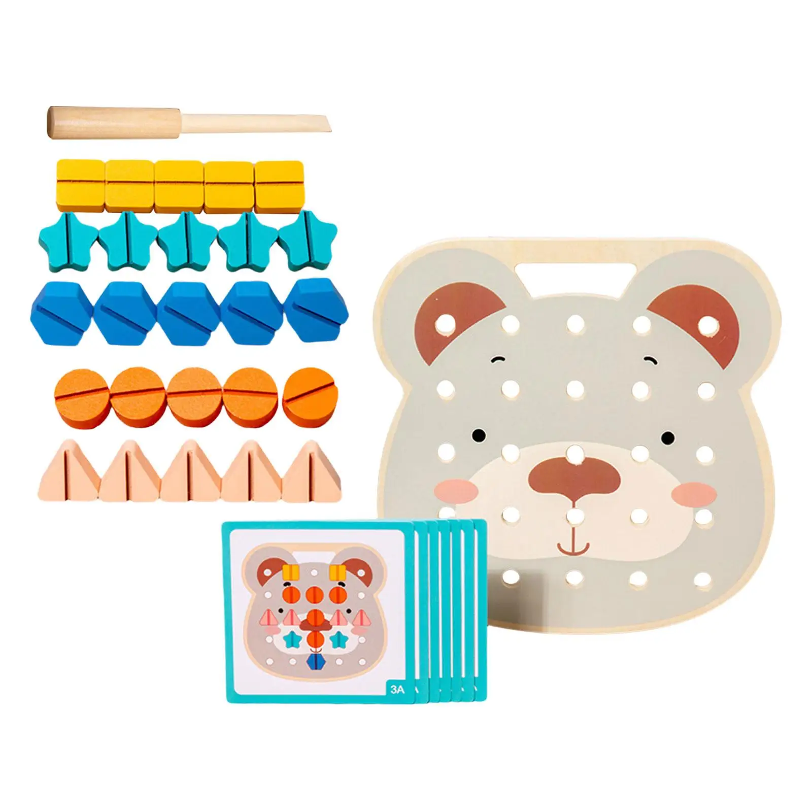 Wooden Shape Nut Color Cognitive Toy Screw Board Toy Fine Motor Skills Shapes Puzzles Montessori for Kids Holiday Gifts
Wooden Shape Nut Color Cognitive Toy Screw Board Toy Fine Motor Skills Shapes Puzzles Montessori for Kids Holiday Gifts