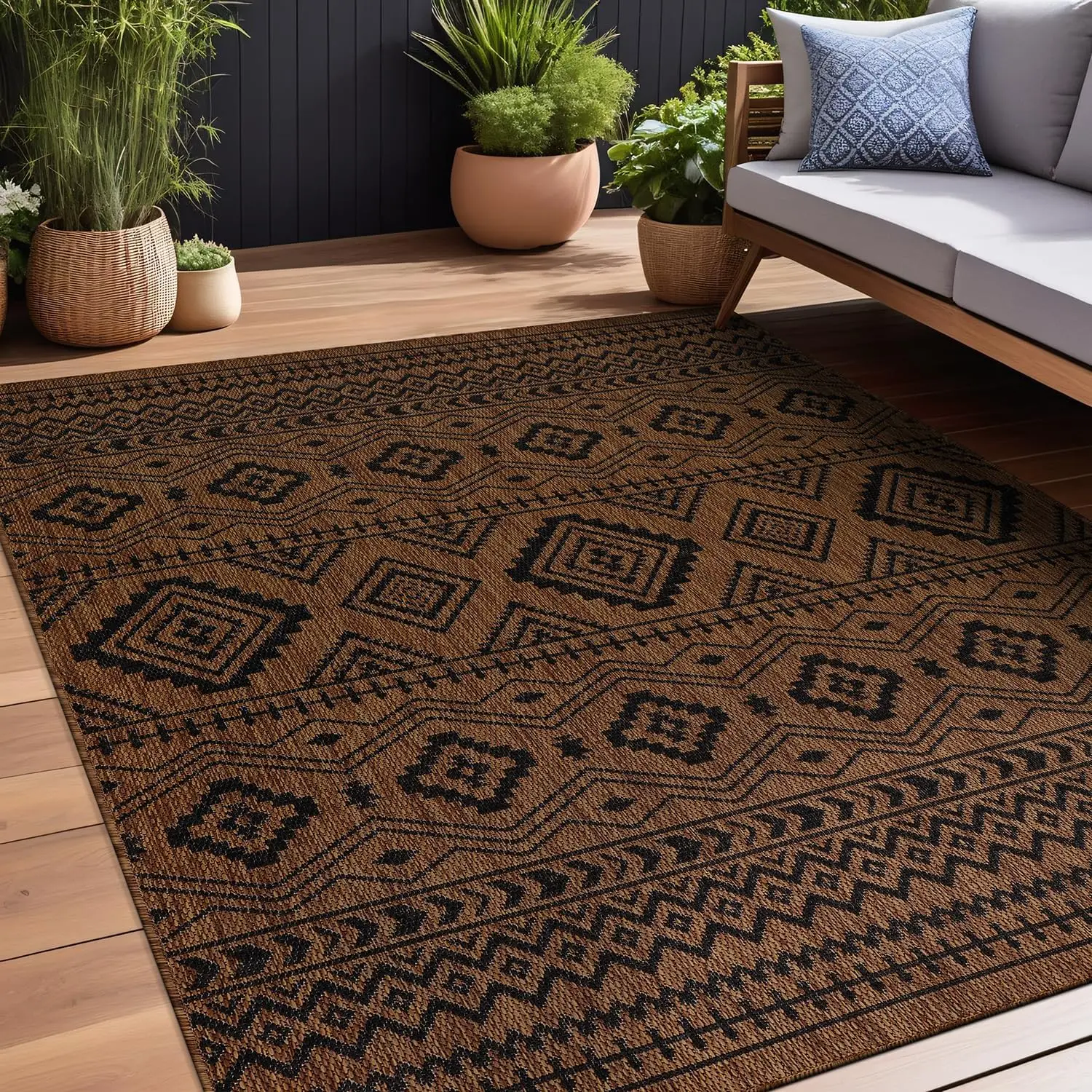 Waikiki Boho Indoor Outdoor Rug 5x7, Washable Outside Carpet for Patio, Deck, Porch, Bohemian Area Rug, Farmhouse Rugs, Aztec
Waikiki Boho Indoor Outdoor Rug 5x7, Washable Outside Carpet for Patio, Deck, Porch, Bohemian Area Rug, Farmhouse Rugs, Aztec