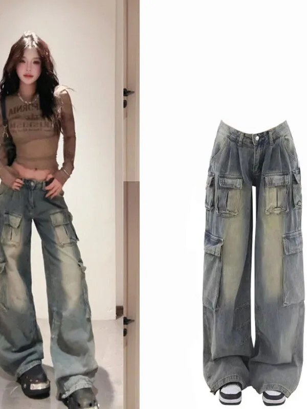 plus Size American High Street Vibe Workwear Jeans Women's Small Size High Waist Loose Slim Straight Leg Wide Leg Pants
plus Size American High Street Vibe Workwear Jeans Women's Small Size High Waist Loose Slim Straight Leg Wide Leg Pants