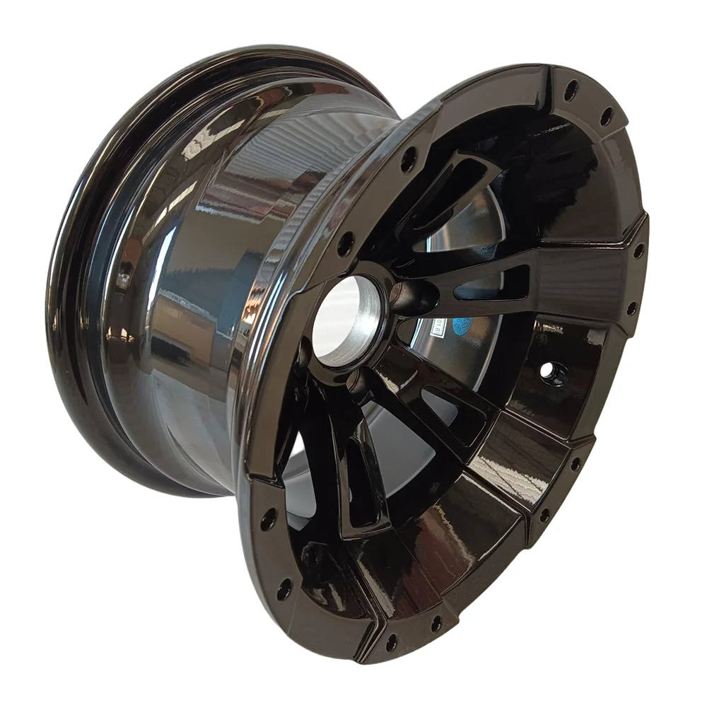 Aluminium Full Black Rivet Golf Cart Wheels NBR12-28 (12x7-4-101.6-67-negative47)
Aluminium Full Black Rivet Golf Cart Wheels NBR12-28 (12x7-4-101.6-67-negative47)
