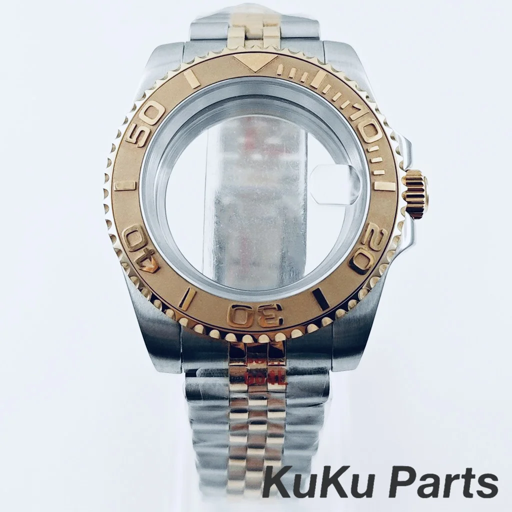 NH35 Plated Sapphire Glass Rose Gold Ceramic Bezel Watch Case 40mm Jubilee Bracelet Waterproof for SUB NH34 NH35 NH36 Movement
NH35 Plated Sapphire Glass Rose Gold Ceramic Bezel Watch Case 40mm Jubilee Bracelet Waterproof for SUB NH34 NH35 NH36 Movement