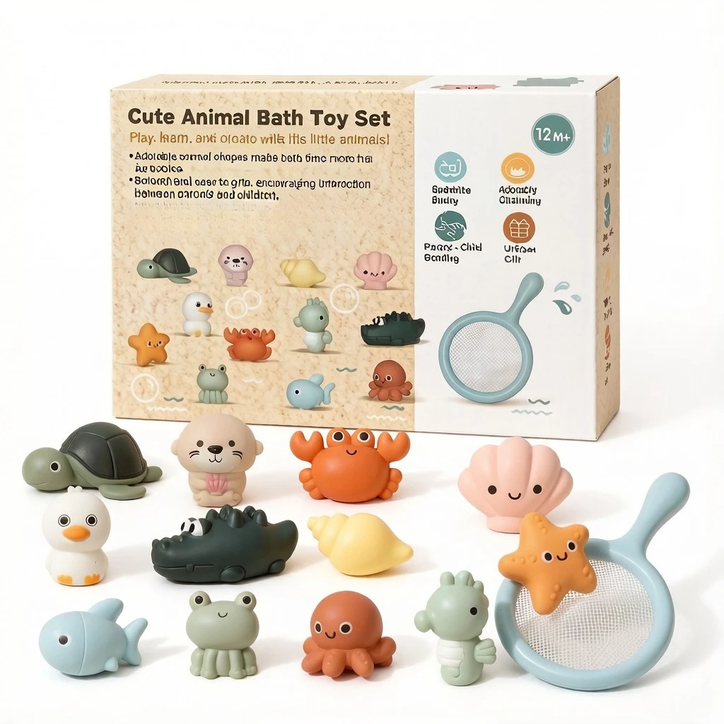 12Pcs Water Play Animal Toys, farm & sea creatures with slide basket & net, bath educational set for kids aged 1-3 years old
12Pcs Water Play Animal Toys, farm & sea creatures with slide basket & net, bath educational set for kids aged 1-3 years old