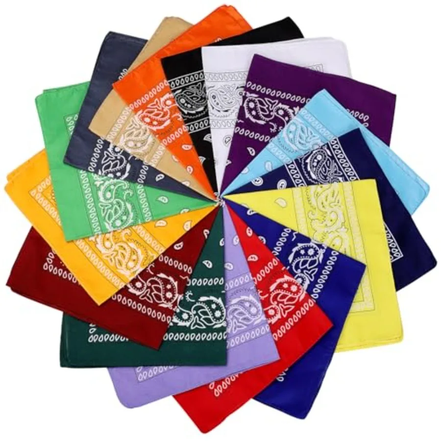 Limited-time offer CECIAOAIME 16 Pcs Bandanas Multi-Purpose Bandana Headbands Party Outdoor Head Scarf 22x22 inch Handkerchiefs
Limited-time offer CECIAOAIME 16 Pcs Bandanas Multi-Purpose Bandana Headbands Party Outdoor Head Scarf 22x22 inch Handkerchiefs
