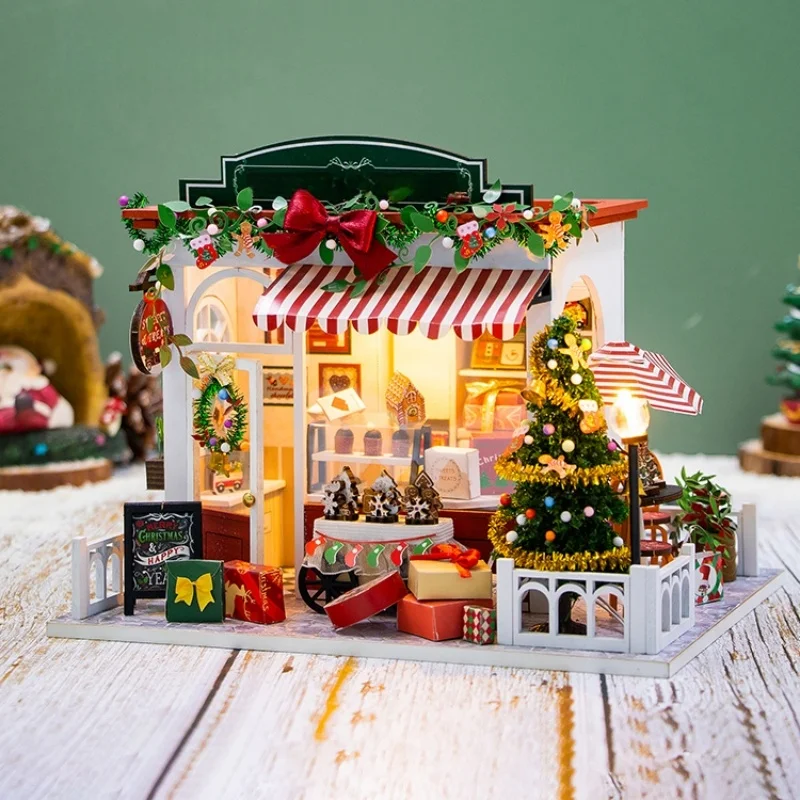 Creative minimalist small ornament DIY wooden cabin holiday gift puzzle 3D three-dimensional puzzle board model cabin ornament
Creative minimalist small ornament DIY wooden cabin holiday gift puzzle 3D three-dimensional puzzle board model cabin ornament