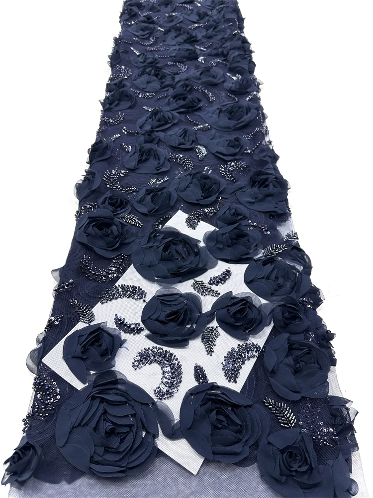 French Luxury 3D Embroidered Beaded Lace Fabric Elegant African Nigerian Sequins Lace Fabric Women's Wedding Party Dress
French Luxury 3D Embroidered Beaded Lace Fabric Elegant African Nigerian Sequins Lace Fabric Women's Wedding Party Dress