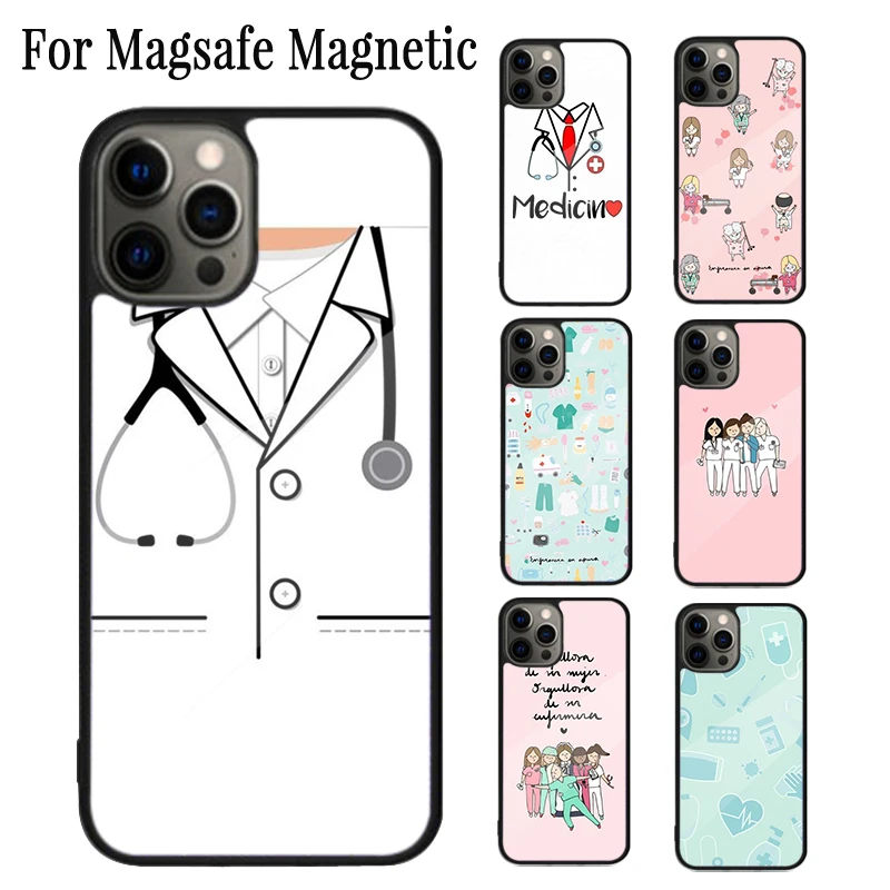 Medical Medicine Healthcare Nurse Magnetic Phone Case For iPhone 16 15 14 Plus 13 12 11 Pro Max Magsafe Wireless Charging Cover
Medical Medicine Healthcare Nurse Magnetic Phone Case For iPhone 16 15 14 Plus 13 12 11 Pro Max Magsafe Wireless Charging Cover