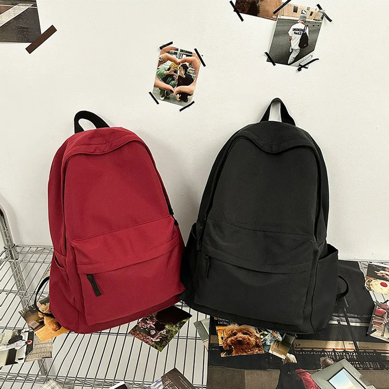 Minimalist Solid Color Backpack Boy Girl College Students Large Capacity Backpacks Schoolbags Couple Leisure Travel Backpack
Minimalist Solid Color Backpack Boy Girl College Students Large Capacity Backpacks Schoolbags Couple Leisure Travel Backpack