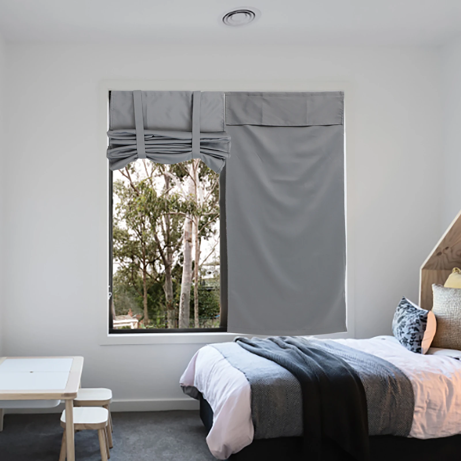 Dark Gray Blackout Curtains High Precision Door Window Decor Pure Color Shade Privacy Room Ambiance Sun Blocking Household 
Dark Gray Blackout Curtains High Precision Door Window Decor Pure Color Shade Privacy Room Ambiance Sun Blocking Household