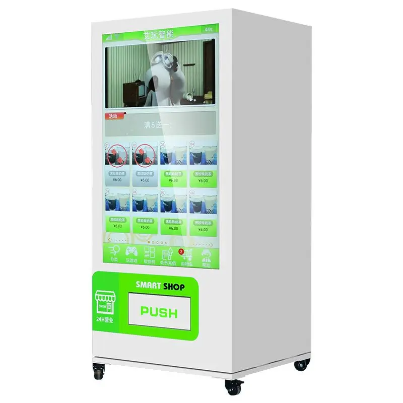 55 inch touch screen unmanned vending machine large screen advertising vending machine
55 inch touch screen unmanned vending machine large screen advertising vending machine