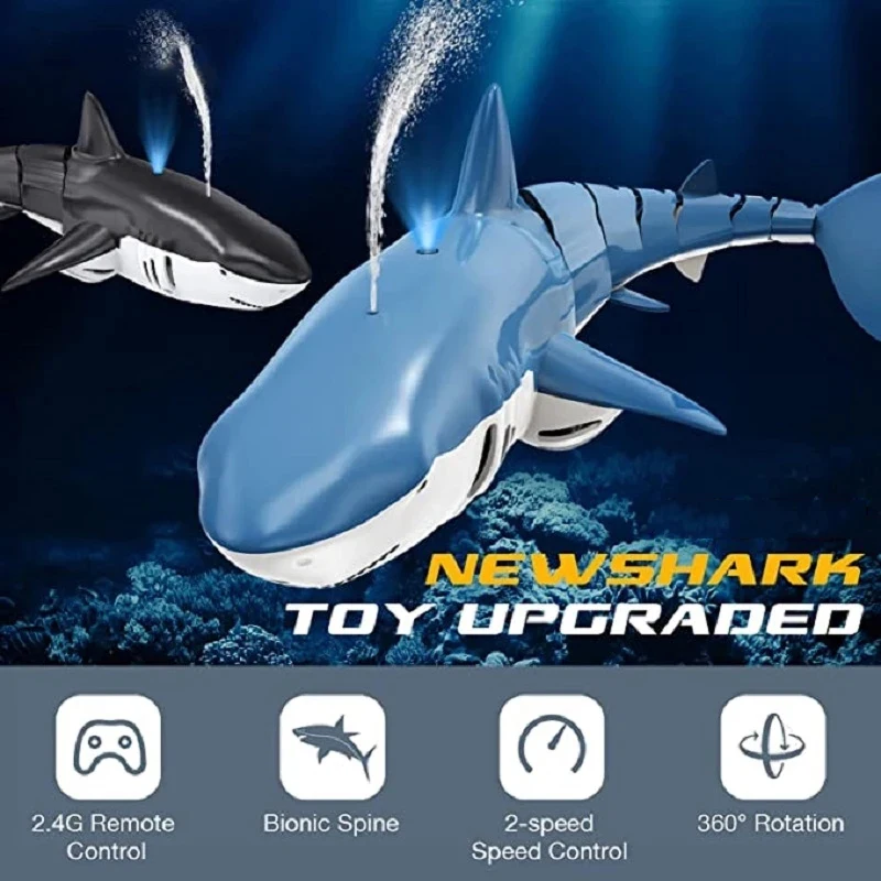 RC Shark Remote Control whale Spray Water Kids robot toy Radio Controlled Boats swimming pool Toys for boys Children Kid
RC Shark Remote Control whale Spray Water Kids robot toy Radio Controlled Boats swimming pool Toys for boys Children Kid