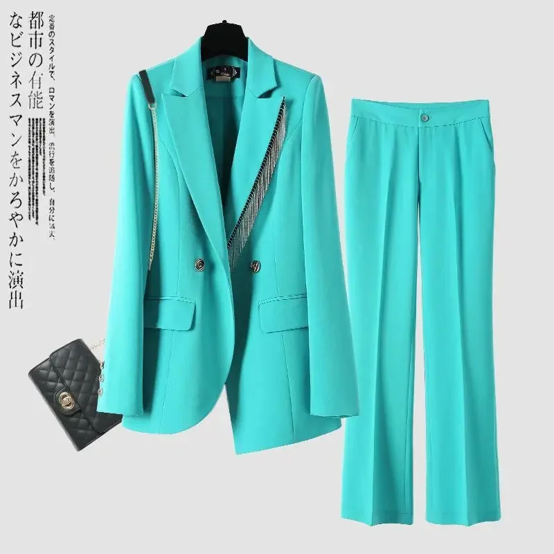 Women Work Prom Party Trousers Suit Sequin Tassel Blazer Jacket Coat Top And Pant Two Piece Set Matching Outfit Fashion Clothing
Women Work Prom Party Trousers Suit Sequin Tassel Blazer Jacket Coat Top And Pant Two Piece Set Matching Outfit Fashion Clothing