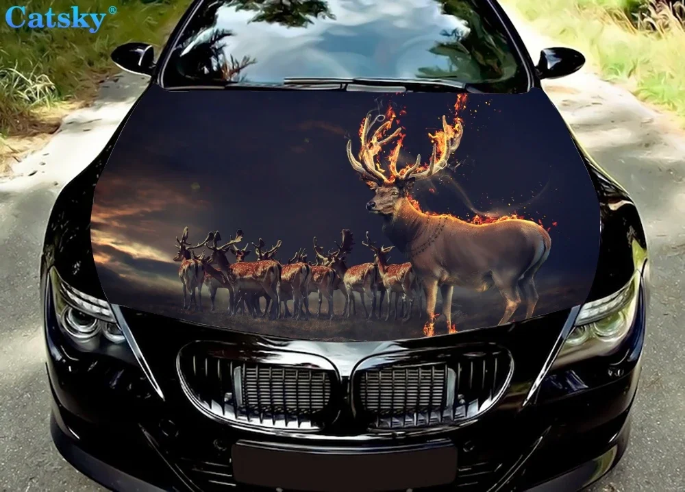 Виниловые наклейки на капот автомобиля Herd of Deer, виниловая пленка, наклейки на крышку двигателя, автомобильные аксессуары, защита капота автомобиля
Виниловые наклейки на капот автомобиля Herd of Deer, виниловая пленка, наклейки на крышку двигателя, автомобильные аксессуары, защита капота автомобиля