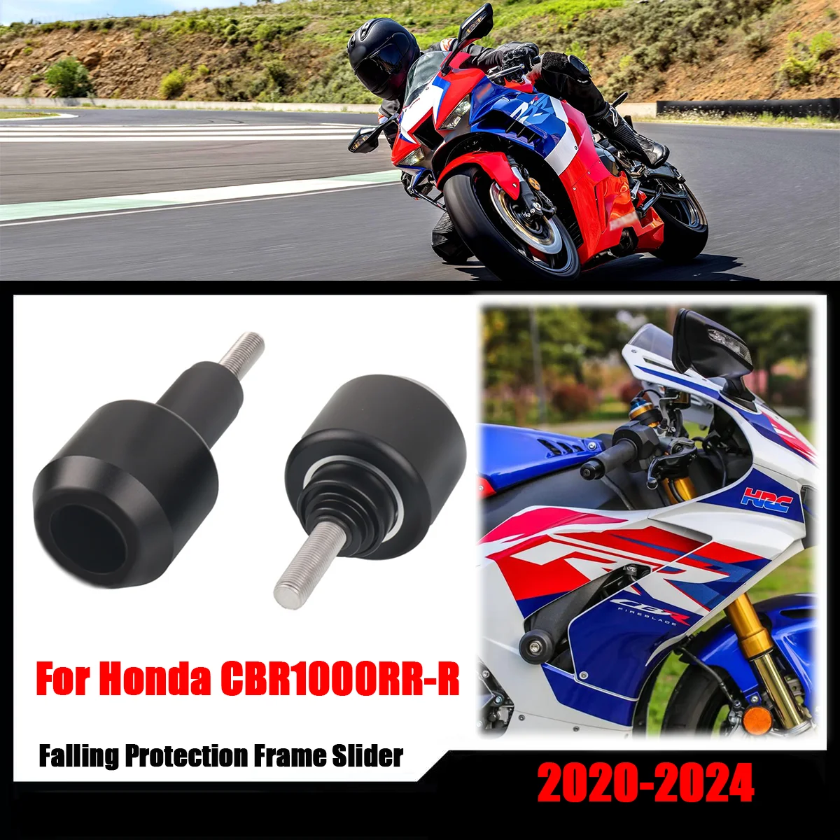 CBR1000RR 2024, слайдер рамы мотоцикла, защита от столкновений для Honda CBR1000RR 2020 2021 2022, защита от падения двигателя, аварийная накладка
CBR1000RR 2024, слайдер рамы мотоцикла, защита от столкновений для Honda CBR1000RR 2020 2021 2022, защита от падения двигателя, аварийная накладка