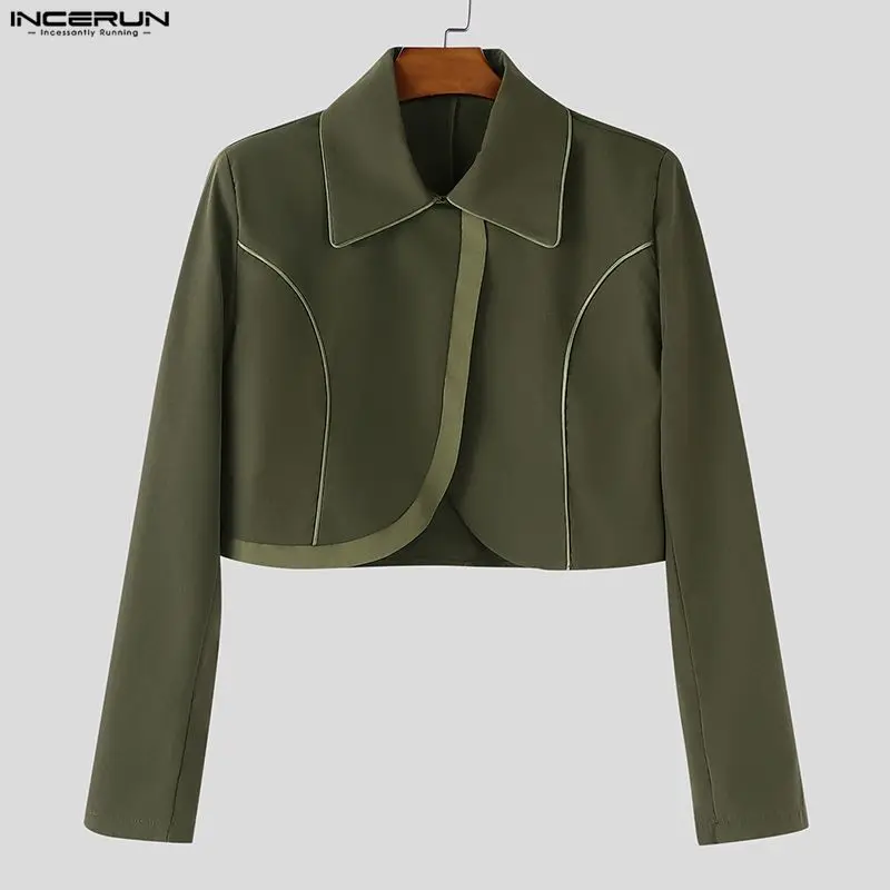 INCERUN Men Irregular Blazer Lapel Long Sleeve Patchwork Crop Coats Men Streetwear 2026 Fashion Casual Male Suits Blazer S-5XL
INCERUN Men Irregular Blazer Lapel Long Sleeve Patchwork Crop Coats Men Streetwear 2026 Fashion Casual Male Suits Blazer S-5XL