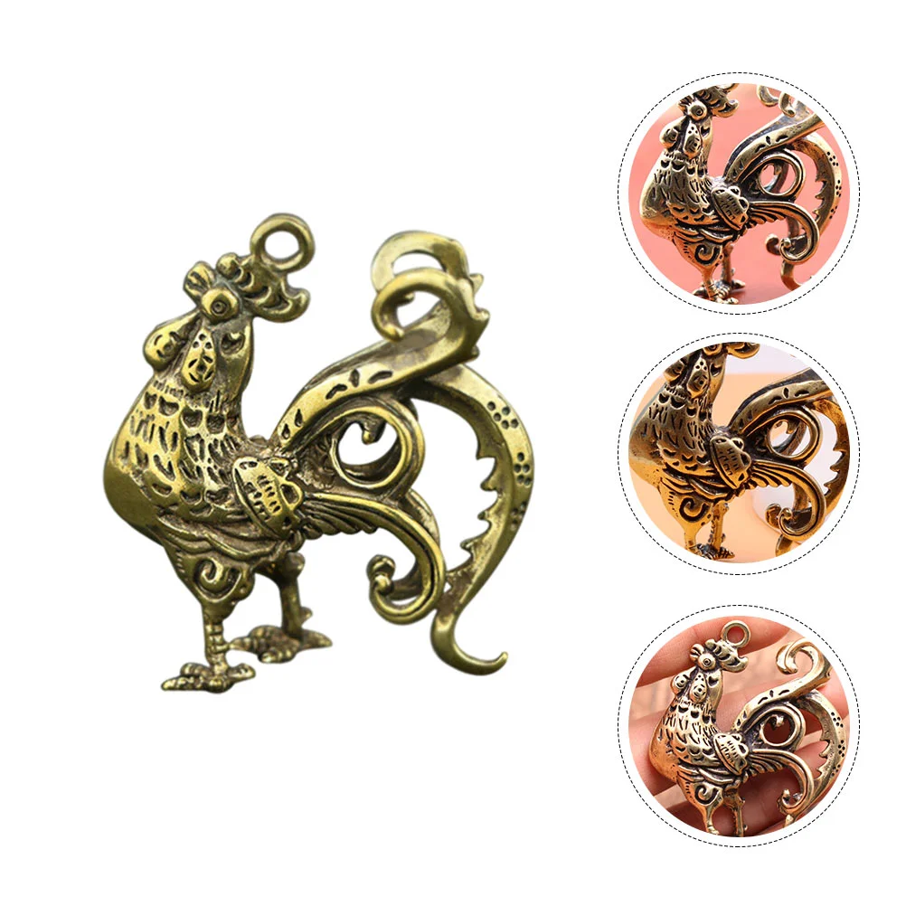 Desk Decorate Rooster Brass Jewelry Mini Keychain DIY Making Pendant Collection Gift Exquisite
Desk Decorate Rooster Brass Jewelry Mini Keychain DIY Making Pendant Collection Gift Exquisite