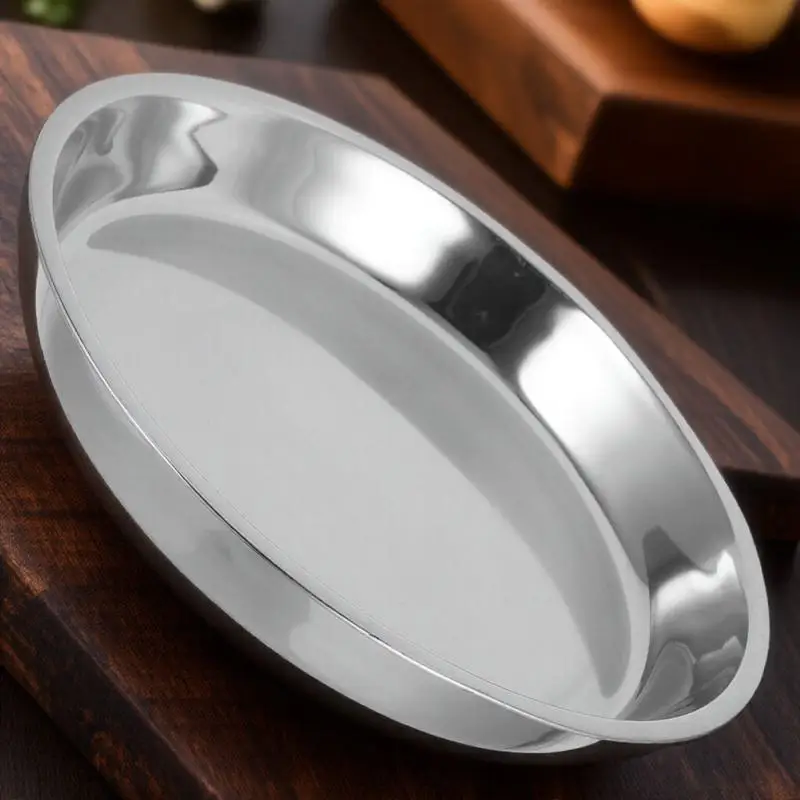 28cm Non-Magnetic Stainless Steel Round Plate for Fruit Salad Bread Indoor Outdoor Use Silver Stainless Steel Plate
28cm Non-Magnetic Stainless Steel Round Plate for Fruit Salad Bread Indoor Outdoor Use Silver Stainless Steel Plate