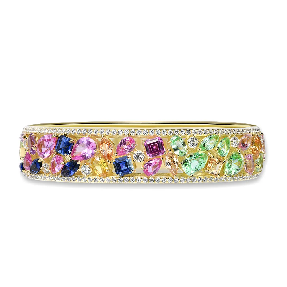 New S925 Silver 2ct Colored Zircon Bracelet, Fashionable and Elegant, Personalized, Women's Wedding Jewelry
New S925 Silver 2ct Colored Zircon Bracelet, Fashionable and Elegant, Personalized, Women's Wedding Jewelry