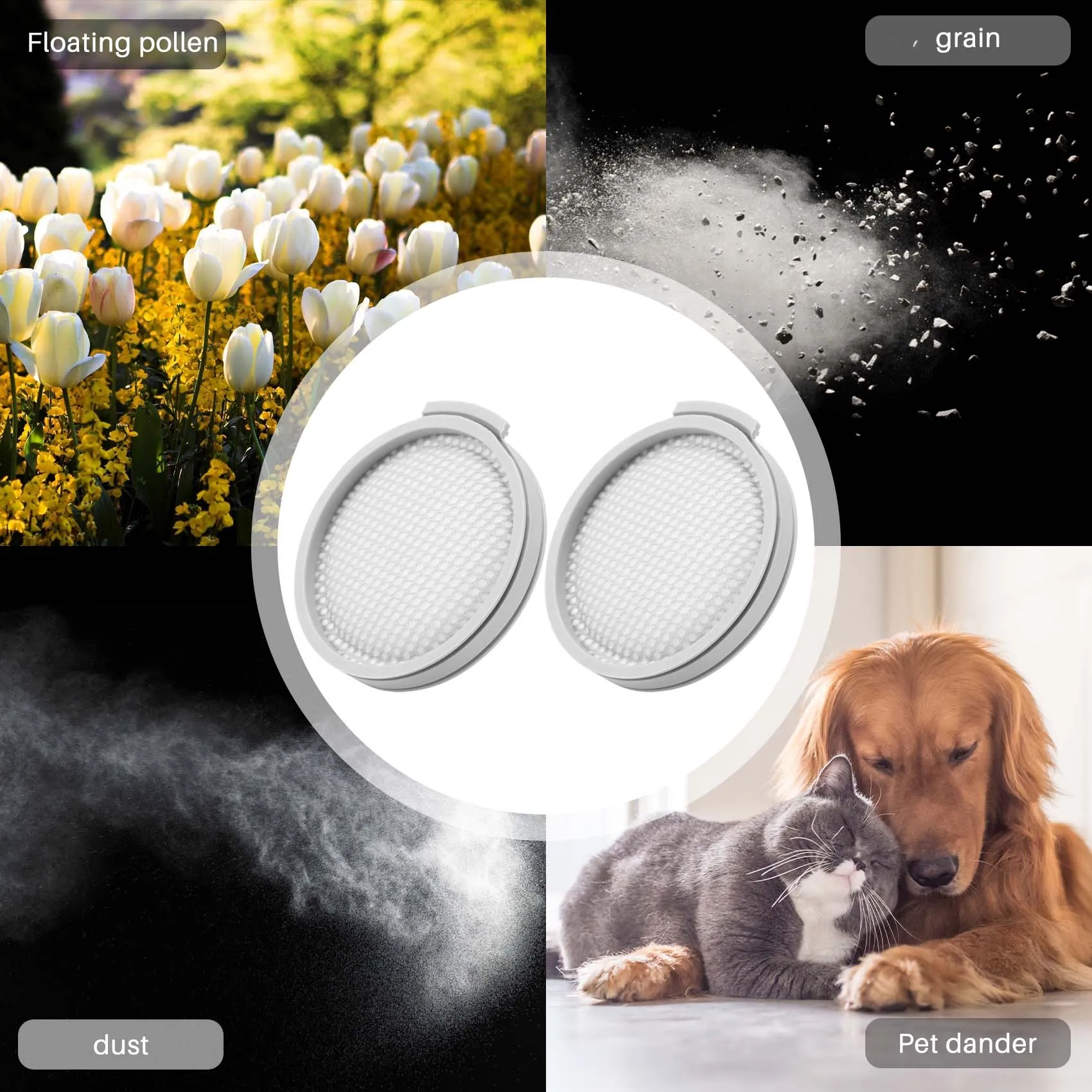 A20F-2 Pack HEPA Filters For Xiaomi Mijia SCWXCQ01RR Roborock H6 Handheld Wireless Vacuum Cleaner Replaceable Accessories
A20F-2 Pack HEPA Filters For Xiaomi Mijia SCWXCQ01RR Roborock H6 Handheld Wireless Vacuum Cleaner Replaceable Accessories