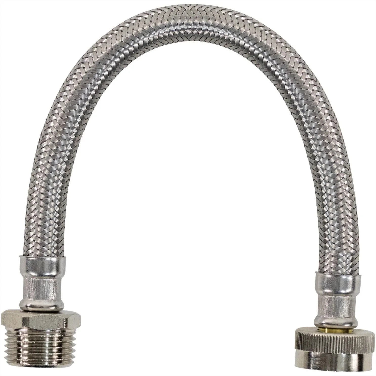 Braided Stainless Steel Water Inlet Hose 1ft for Washing Machine with 3/4" Connectors
Braided Stainless Steel Water Inlet Hose 1ft for Washing Machine with 3/4" Connectors