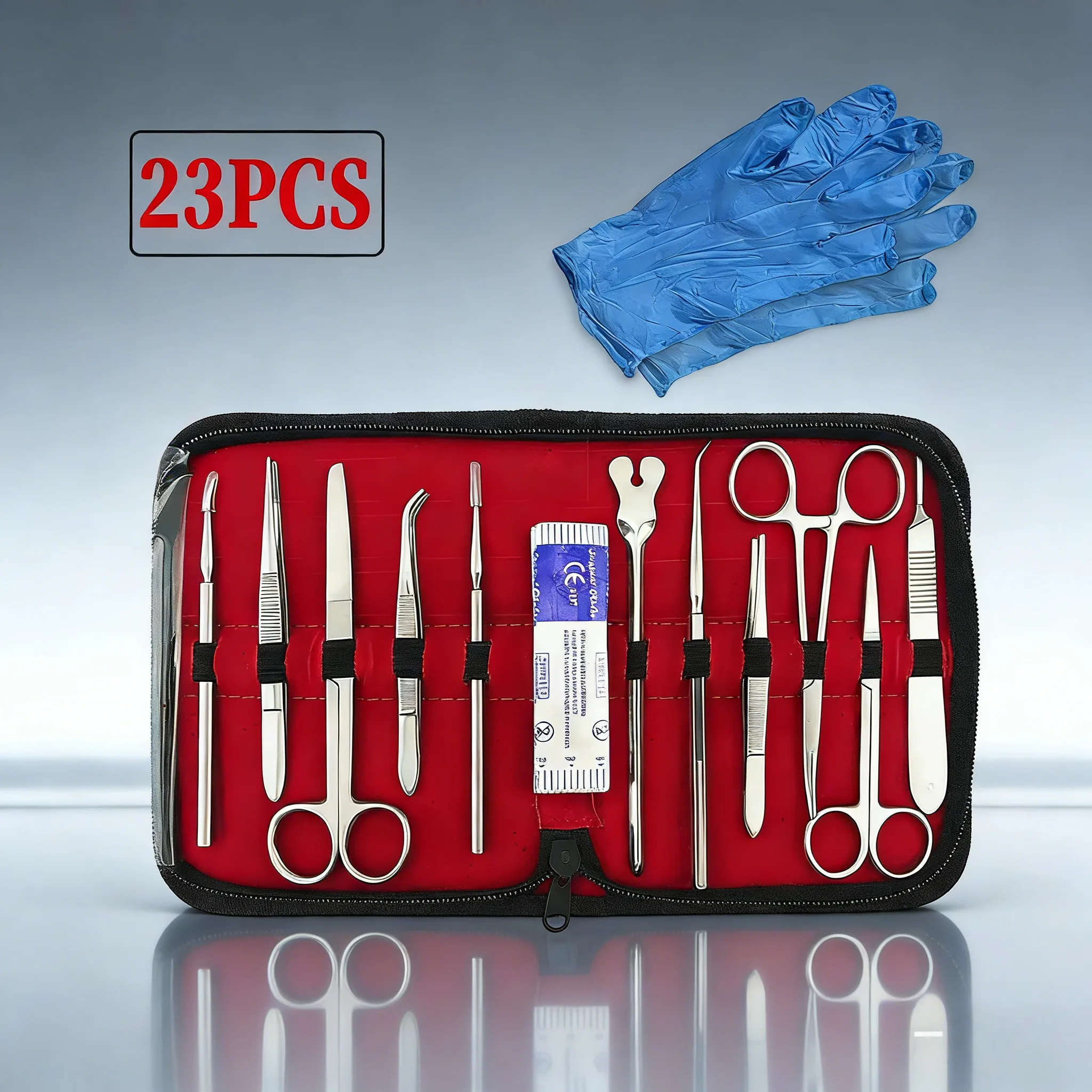 22PCS Dissecting Tools Kit stainless steel dissection kit Medical Suture Practice Kit Surgical Training Students
22PCS Dissecting Tools Kit stainless steel dissection kit Medical Suture Practice Kit Surgical Training Students