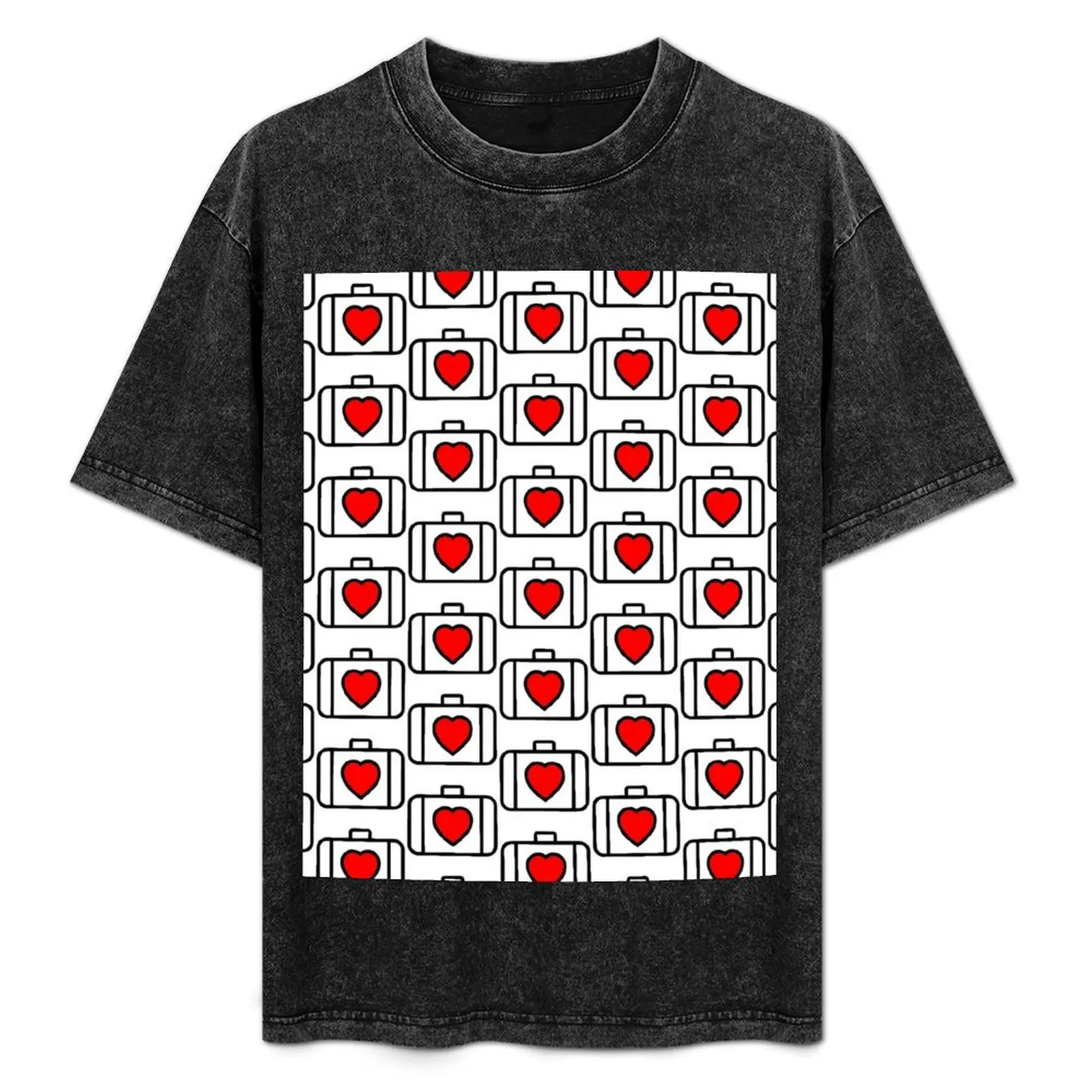 U2 Inspired Red Heart in Suitcase T-Shirt Art Pattern Printed Casual Top
U2 Inspired Red Heart in Suitcase T-Shirt Art Pattern Printed Casual Top