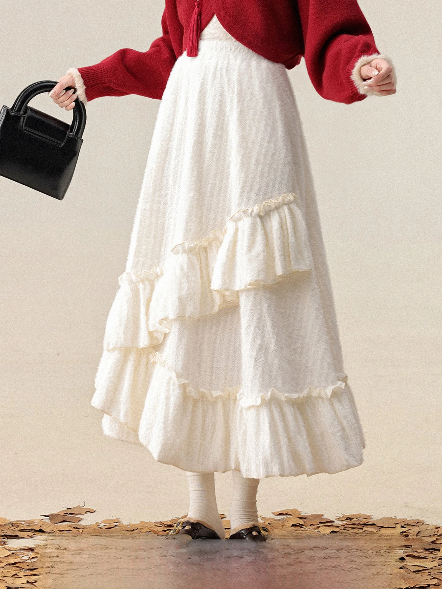 Romantic Mate Half Skirt Irregular Design Lace Beautiful Peach Color Spring Women's High Waist Cake Skirt Polyester Fiber
Romantic Mate Half Skirt Irregular Design Lace Beautiful Peach Color Spring Women's High Waist Cake Skirt Polyester Fiber