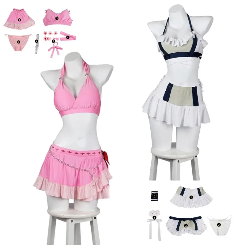 Game Tifa Lockhart Aerith Gainsborough Cosplay Costume Summer Swimsuit Bikini Outfit for Women Halloween Carnival Party Swimwear
Game Tifa Lockhart Aerith Gainsborough Cosplay Costume Summer Swimsuit Bikini Outfit for Women Halloween Carnival Party Swimwear