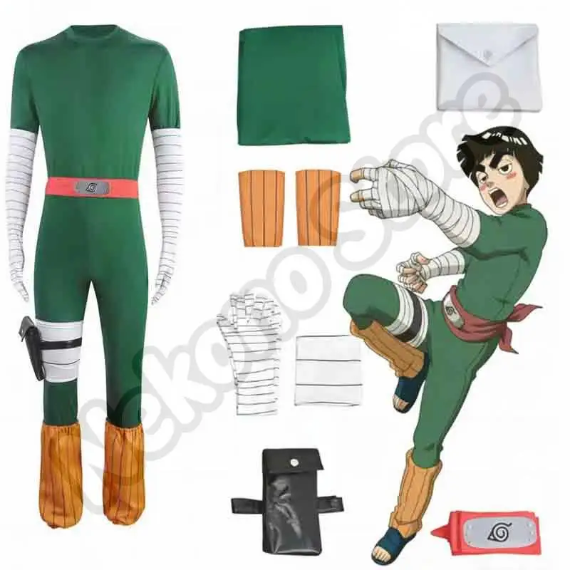 Anime Japanese Rock Lee Cosplay Costume Jumpsuit Outfit for Halloween Parties Halloween Stage Clothing Role-play
Anime Japanese Rock Lee Cosplay Costume Jumpsuit Outfit for Halloween Parties Halloween Stage Clothing Role-play