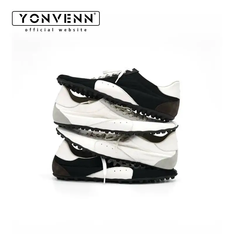 New thin soled versatile casual shoes for men unisex with nail design wear-resistant leather color blocked training shoes
New thin soled versatile casual shoes for men unisex with nail design wear-resistant leather color blocked training shoes