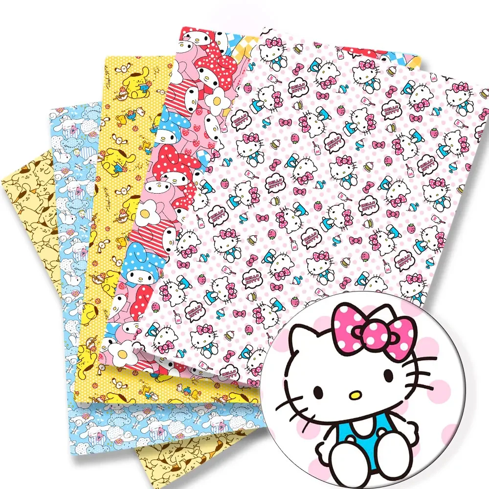 Hello Kitty 140x50CM Cartoon cotton fabric Patchwork Tissue Kid Home Textile Sewing Doll Dress Curtain Polyester cotton Fabric
Hello Kitty 140x50CM Cartoon cotton fabric Patchwork Tissue Kid Home Textile Sewing Doll Dress Curtain Polyester cotton Fabric